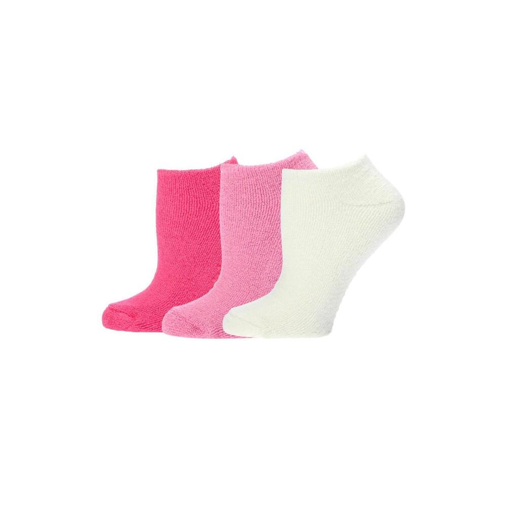 Comfort Code 3-pack Low-Cut Socks with Grippers Light Pink